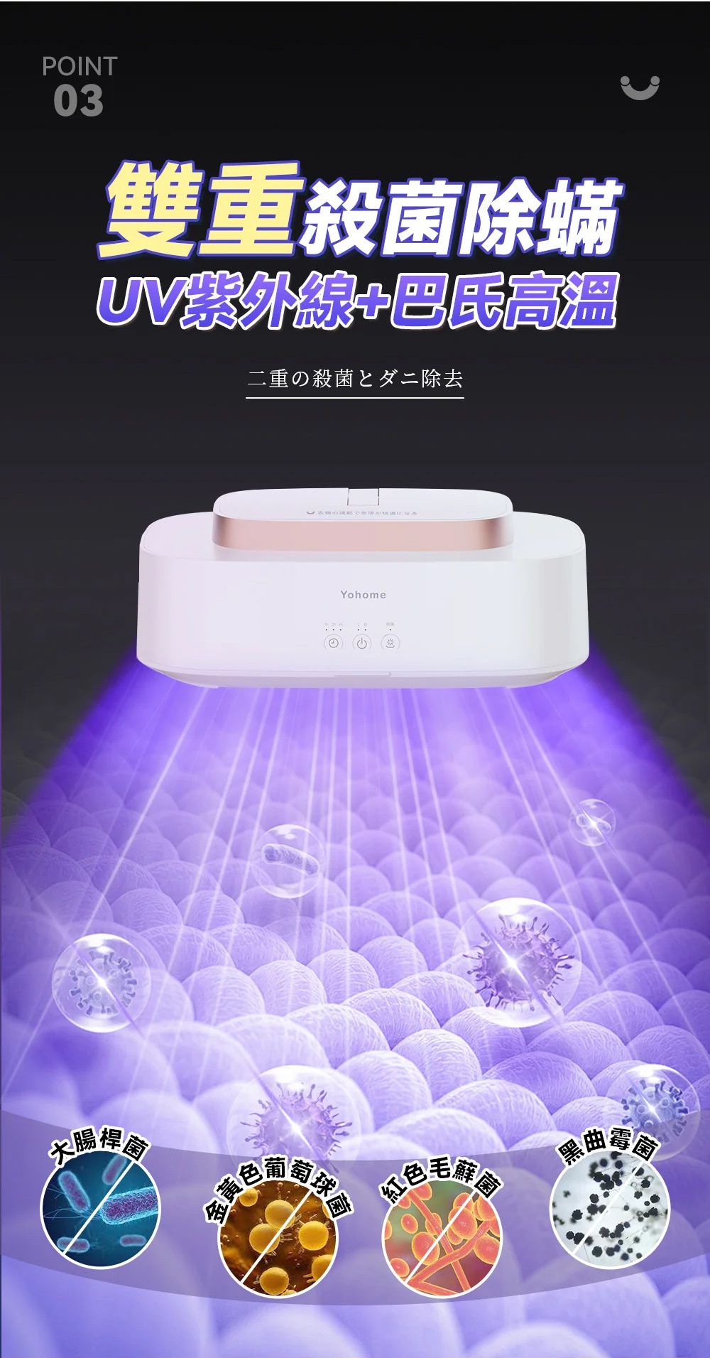 A005-01 Yohome Portable Mini Foldable Clothes Dryer with UV Sterilization