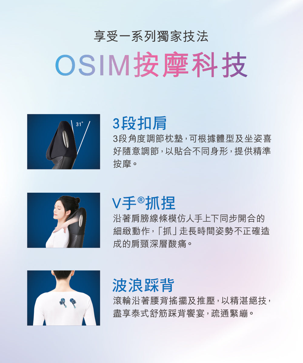 A022-01 OSIM OS-2233 & OS-3233 隱形按摩椅套裝