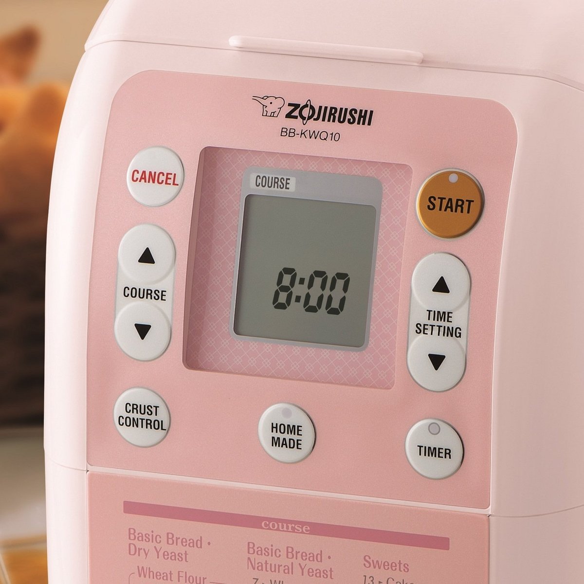 A023-02 Zojirushi BB-KWQ10-PL 1磅家用烘焙麵包機 220V