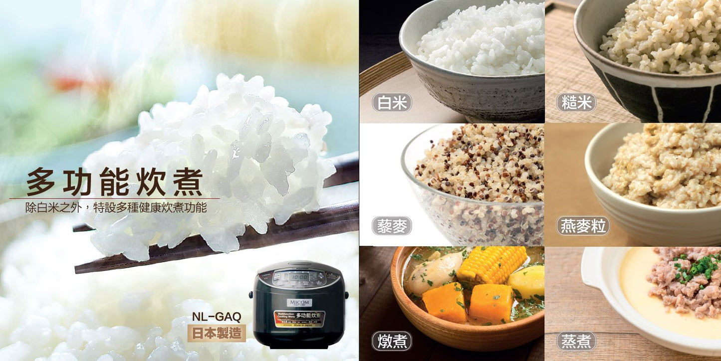A003-08 Zojirushi Fuzzy Logic Multifunction Rice Cooker NL-GAQ10 / NL-GAQ18